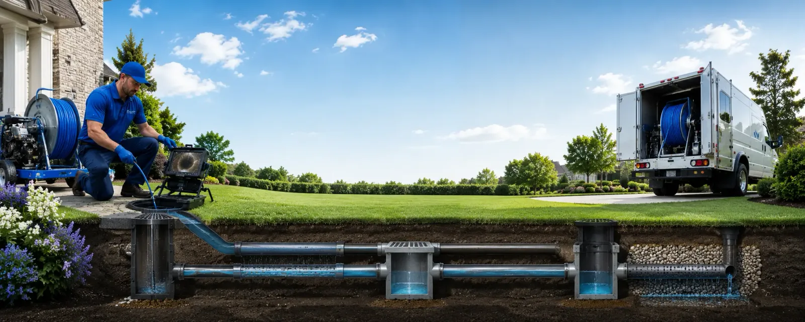 Outdoor drain cleaning information for Thornville, OH